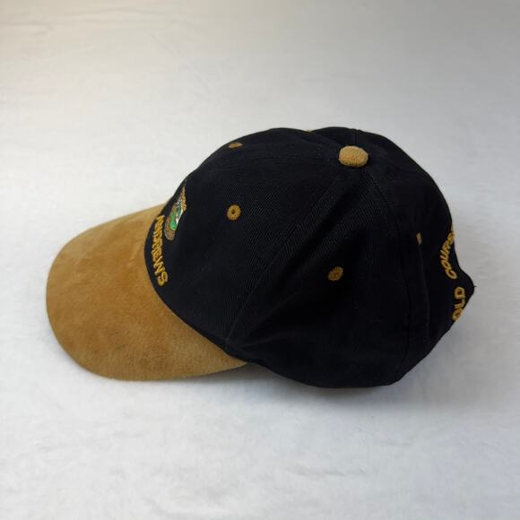 St Andrews Cap Hat Strap Back Adult Adjustable Black Brown Suede Old Golf Course - Picture 4 of 8